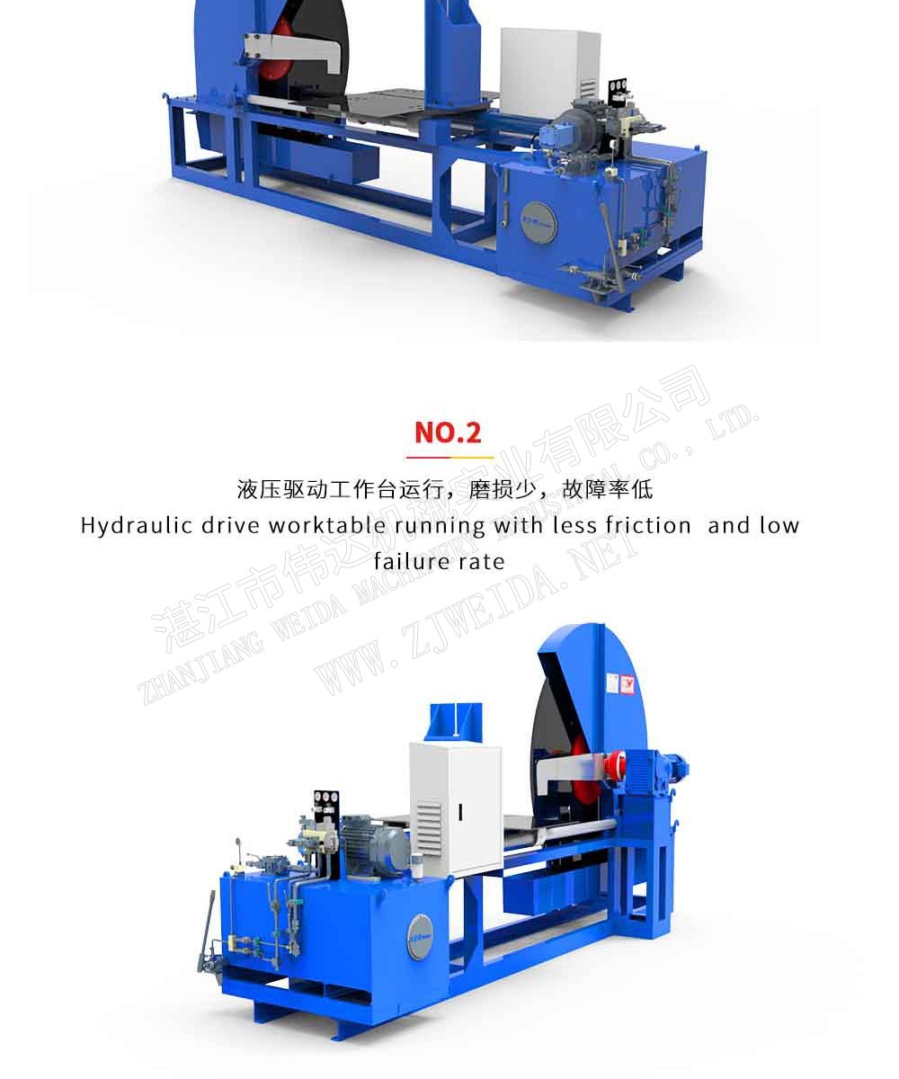 Horizontal hydraulic cutting machine